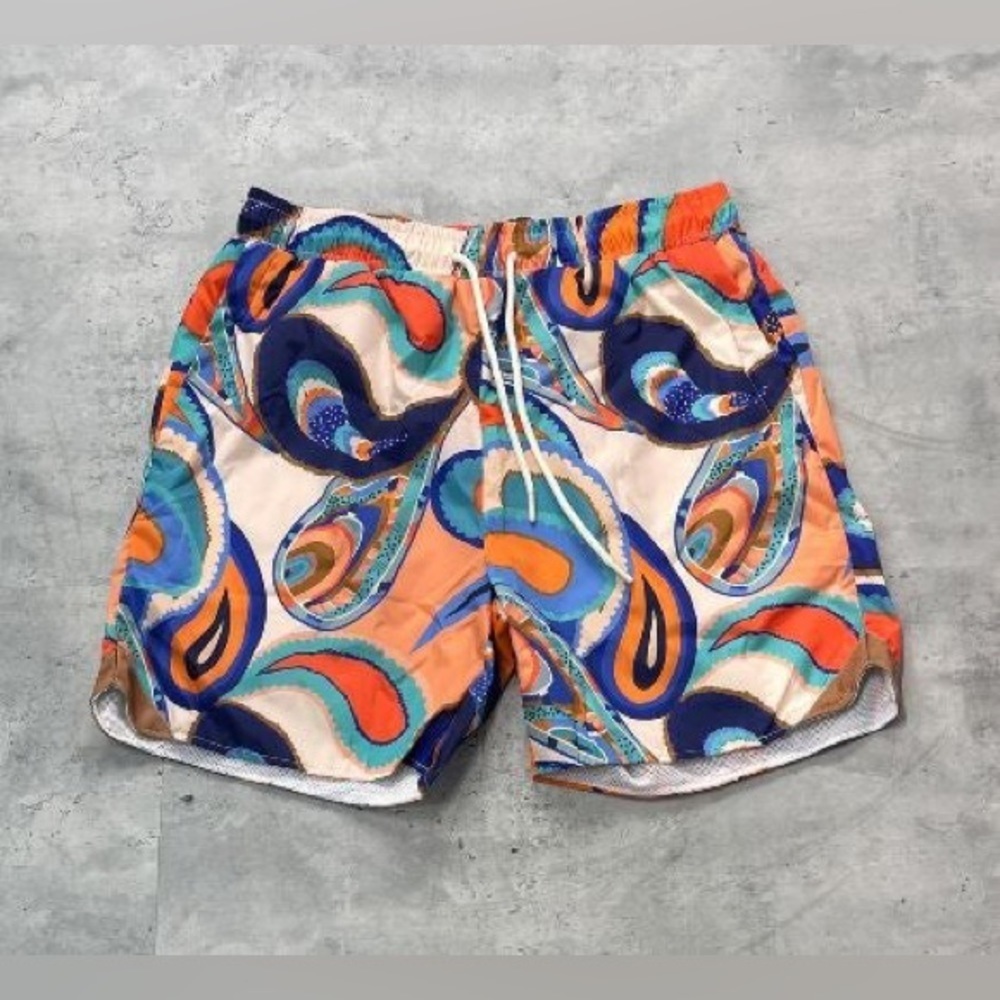 Paisley Nylon shorts